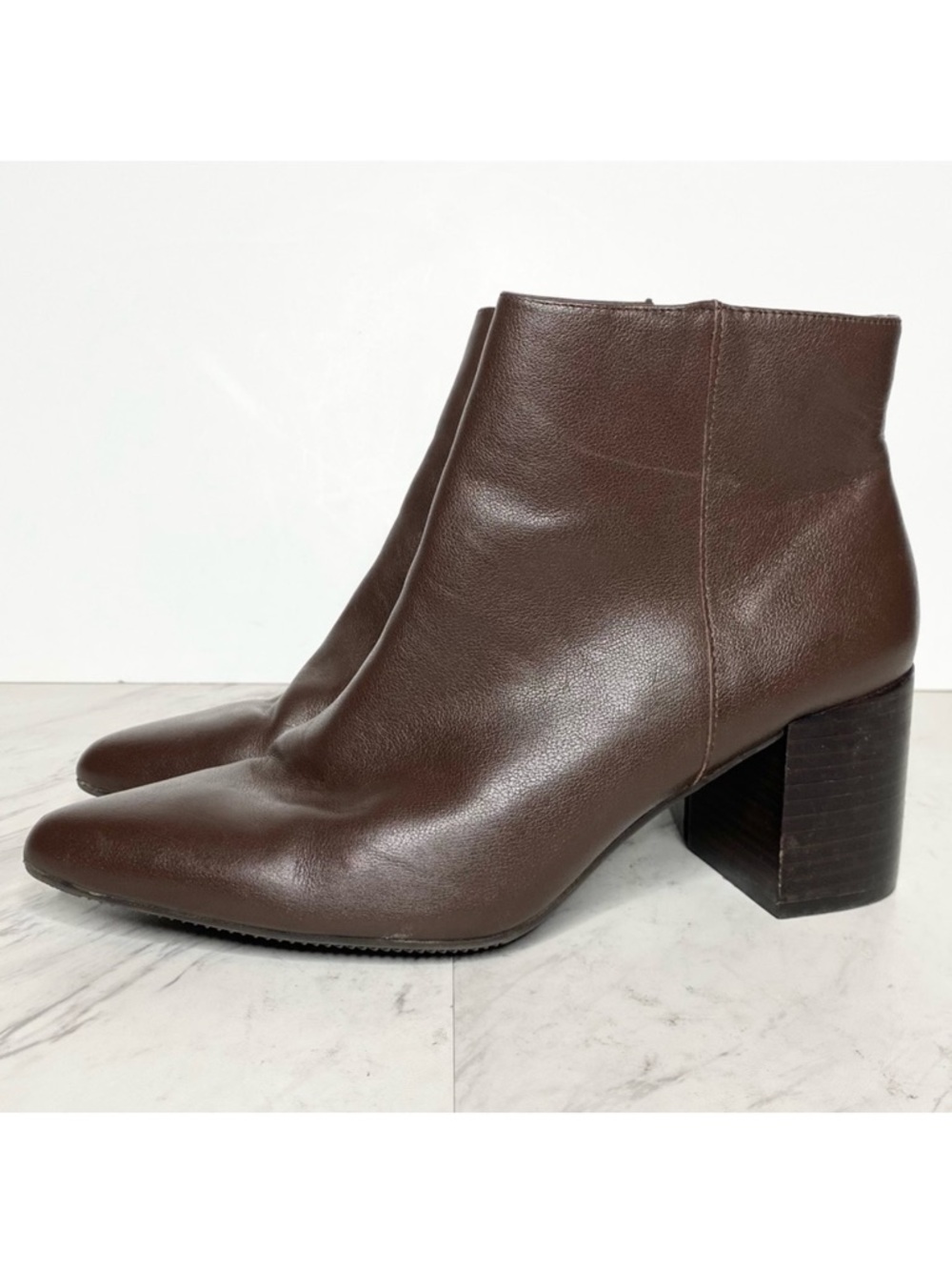 Blondo Tasel Brown Leather Bootie 9M
